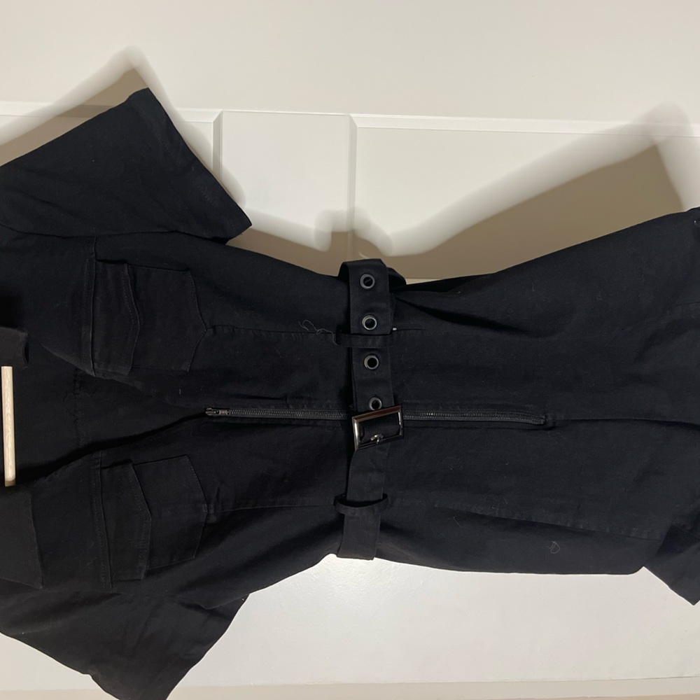 Windsor black jean romper
